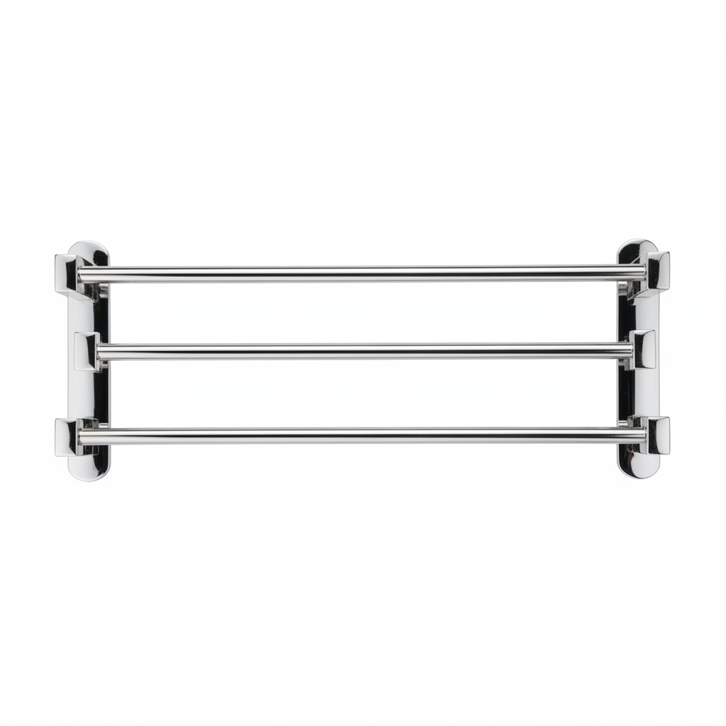 Towel bar rack front view