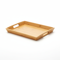 Large Bamboo Serving Tray with Handles