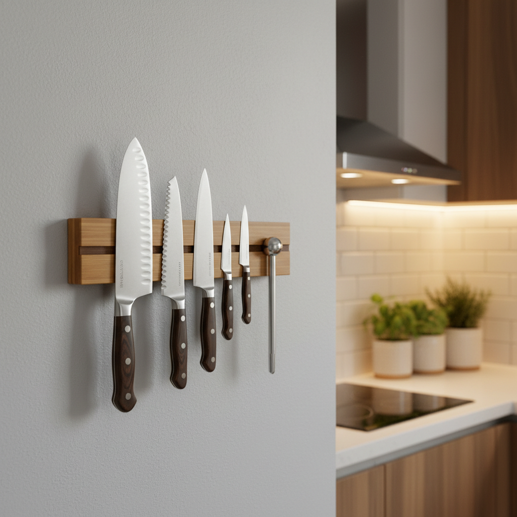 Magnetic Knife Strip lifestyle kitchen