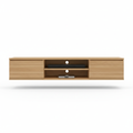 TV console media stand front view