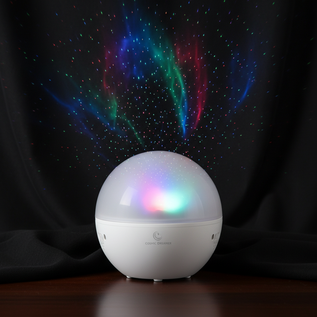LED galaxy star projector night light