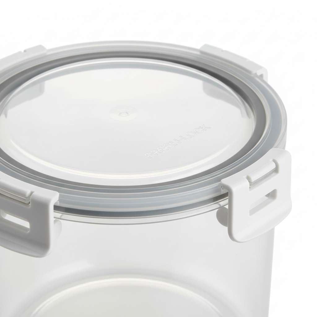 Airtight lid close-up detail