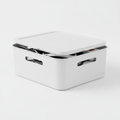 Cable management box front 3/4 view with lid on