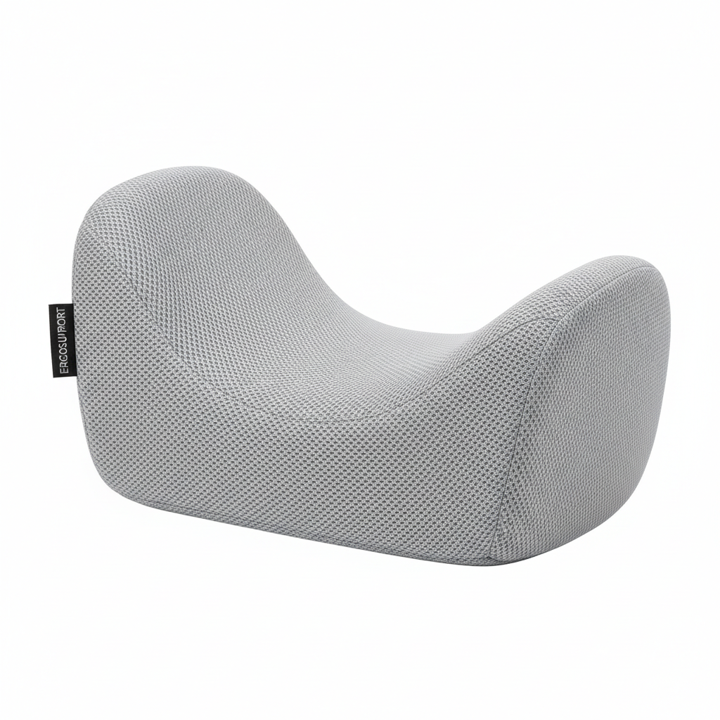 Lumbar cushion 3/4 angle showing full shape and depth